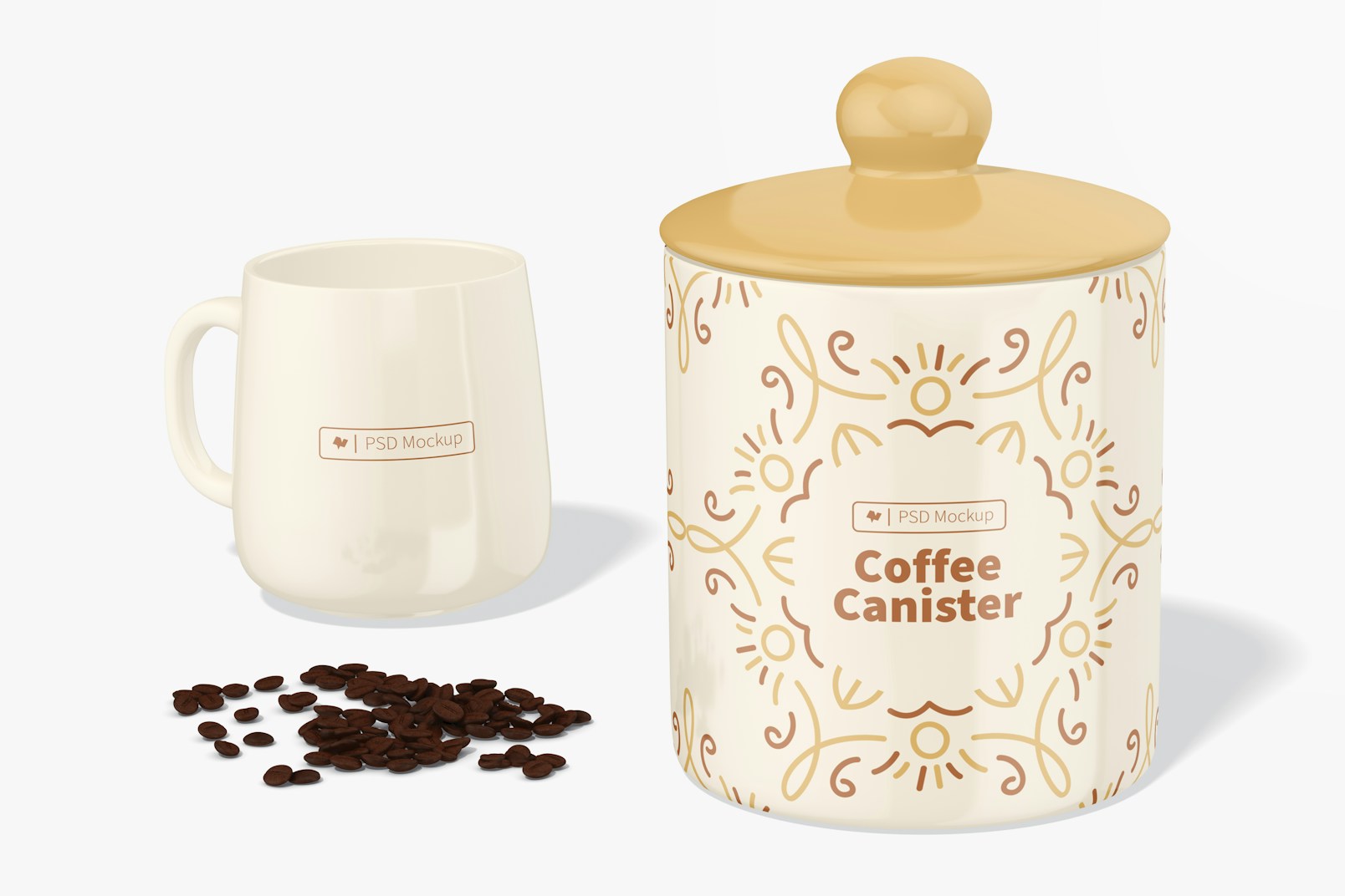 Coffee Canister Mockup