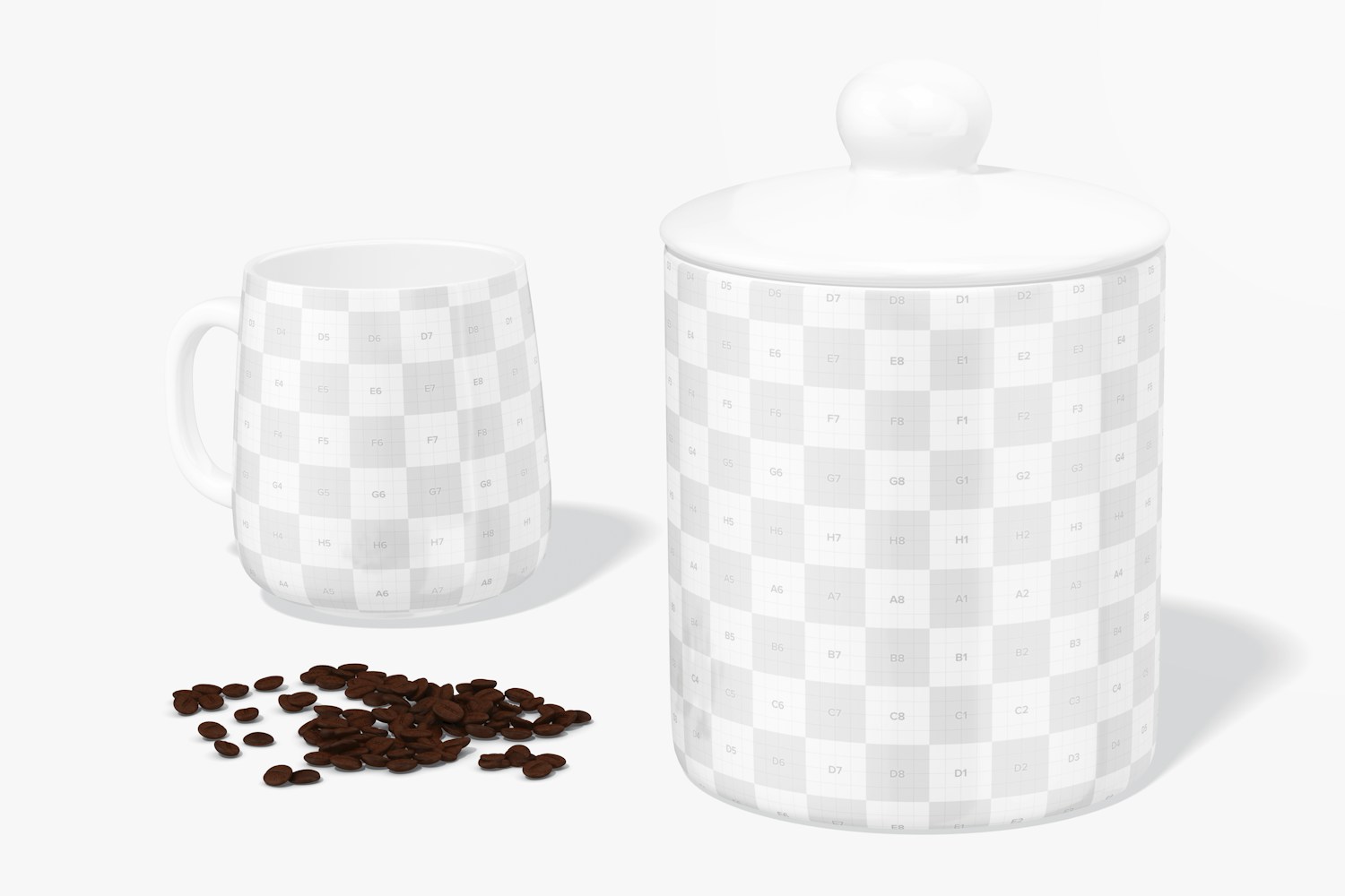 Coffee Canister Mockup
