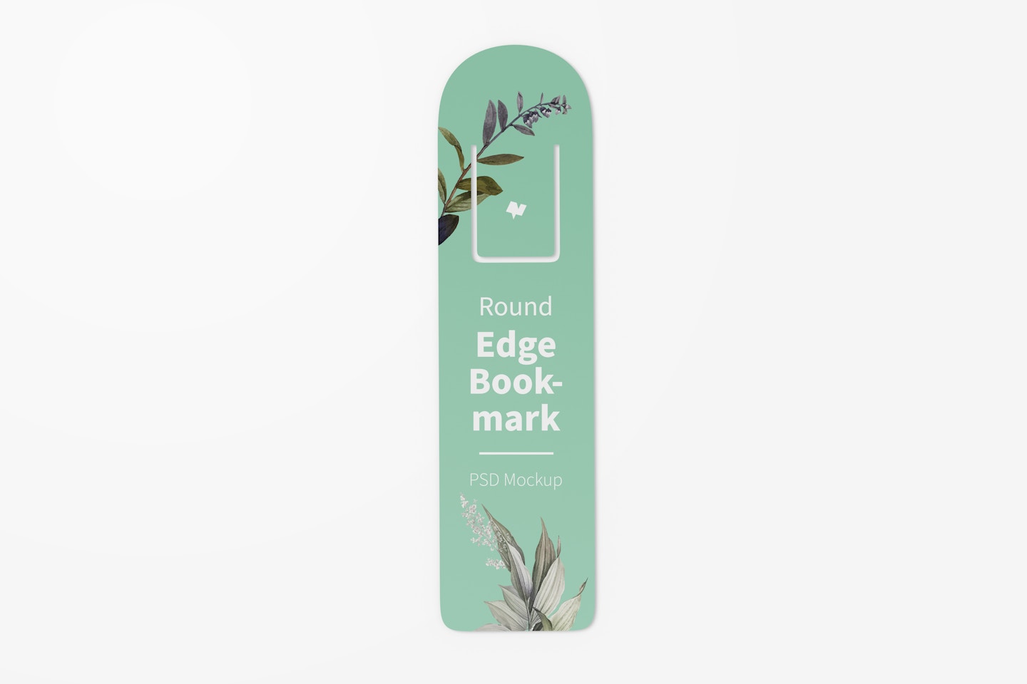 Round Edge Bookmark Mockup