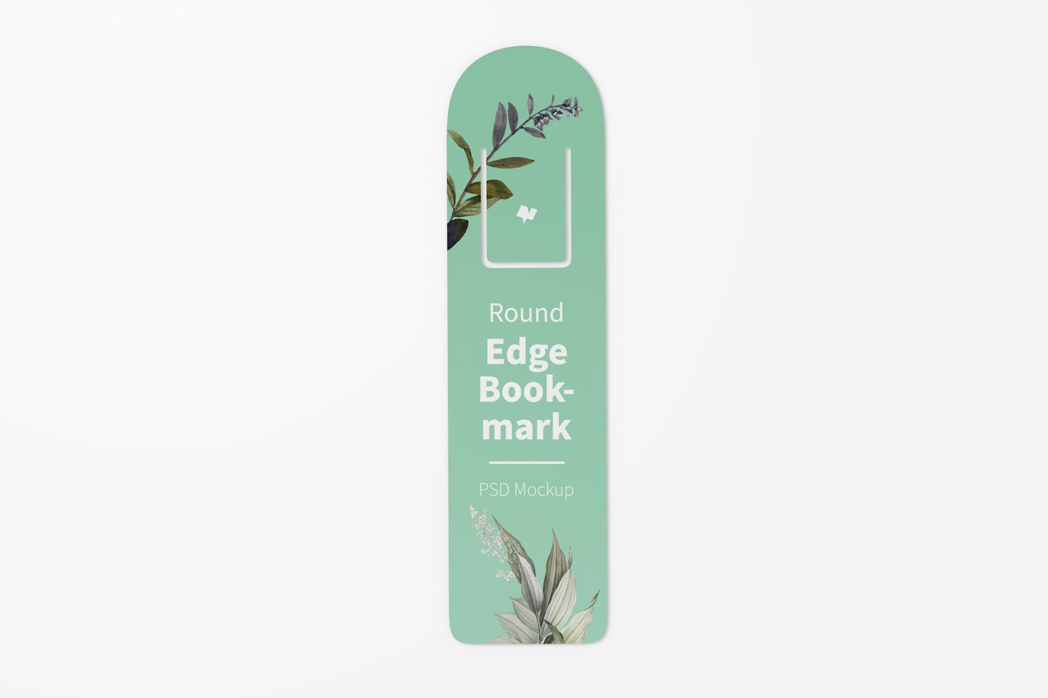 Round Edge Bookmark Mockup