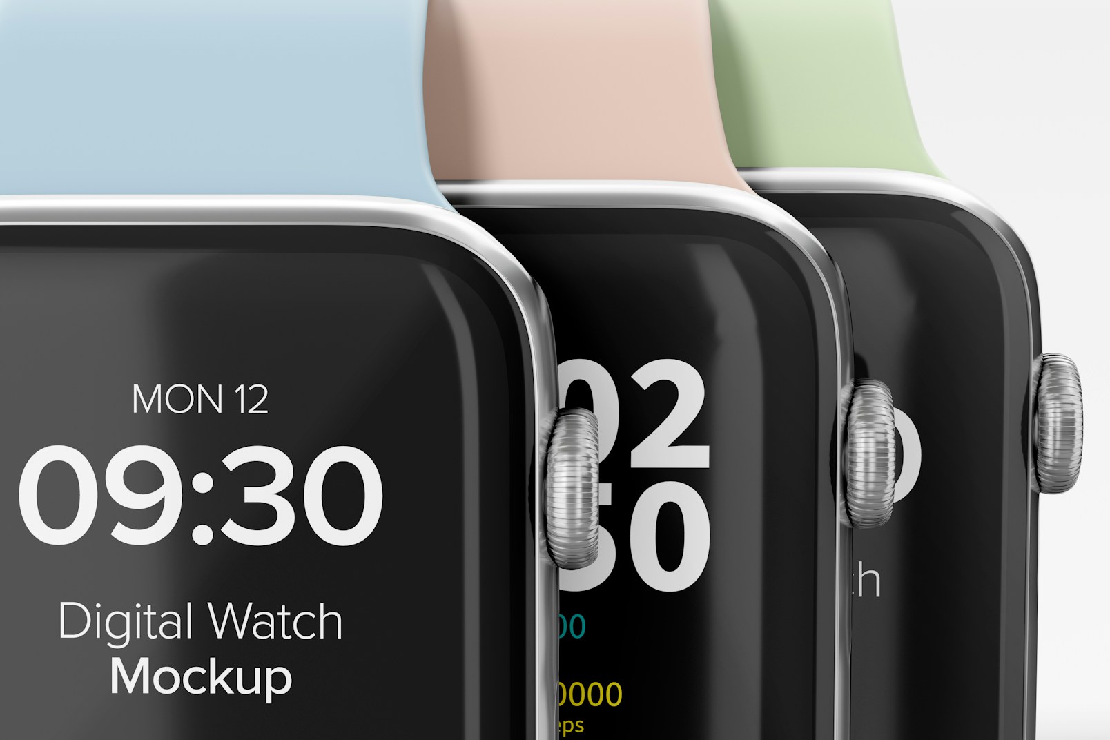 Apple Watches Series 6 Mockup, Close Up