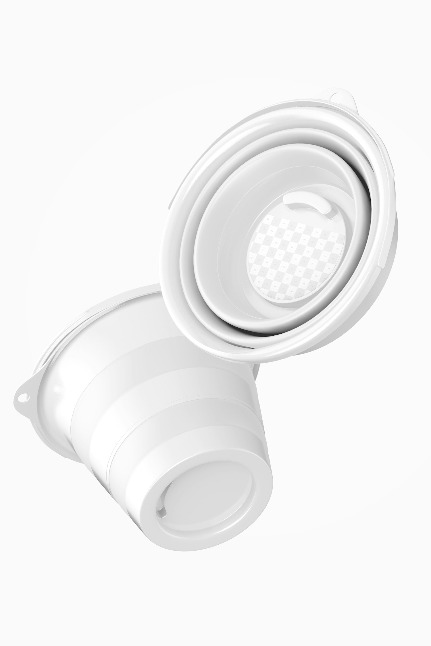 Retractable Bucket Mockup, Floating Retractable Bucket Mockup, Floating