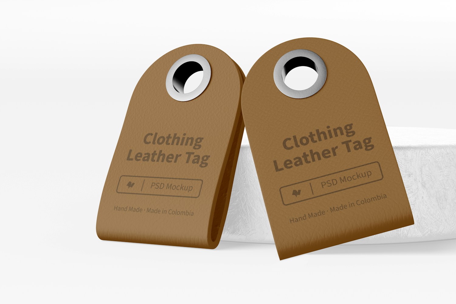 Clothing Leather Tags Mockup