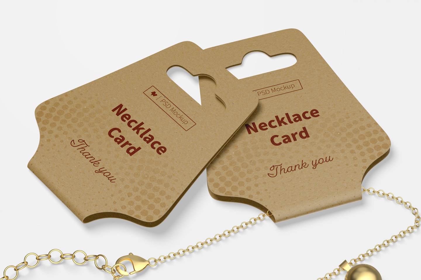 Necklace Cards Mockup