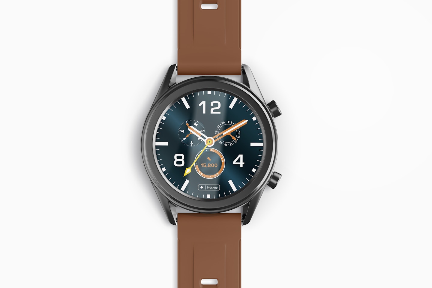 Huawei Watch GT Smartwatch Mockup, Close Up