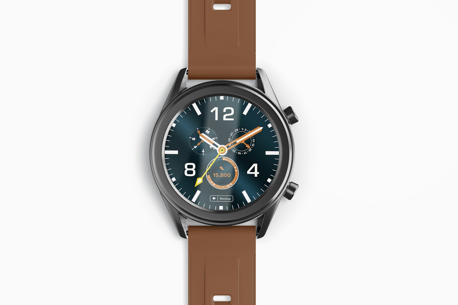 Huawei Watch GT Smartwatch Mockup, Close Up