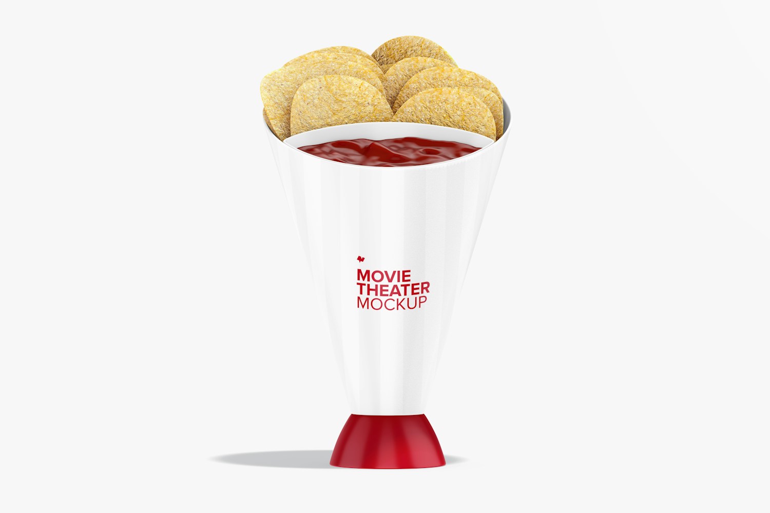 Dipping Cup Mockup, Front View