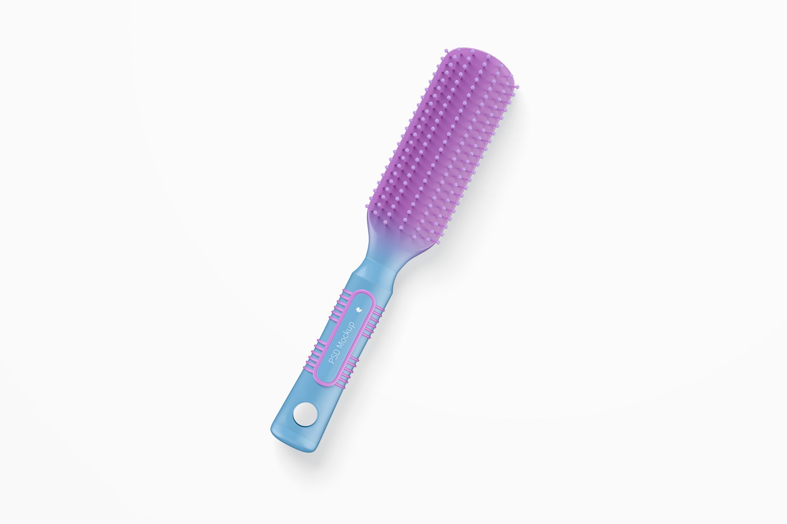 Professional Brush for Hair Mockup, Top View