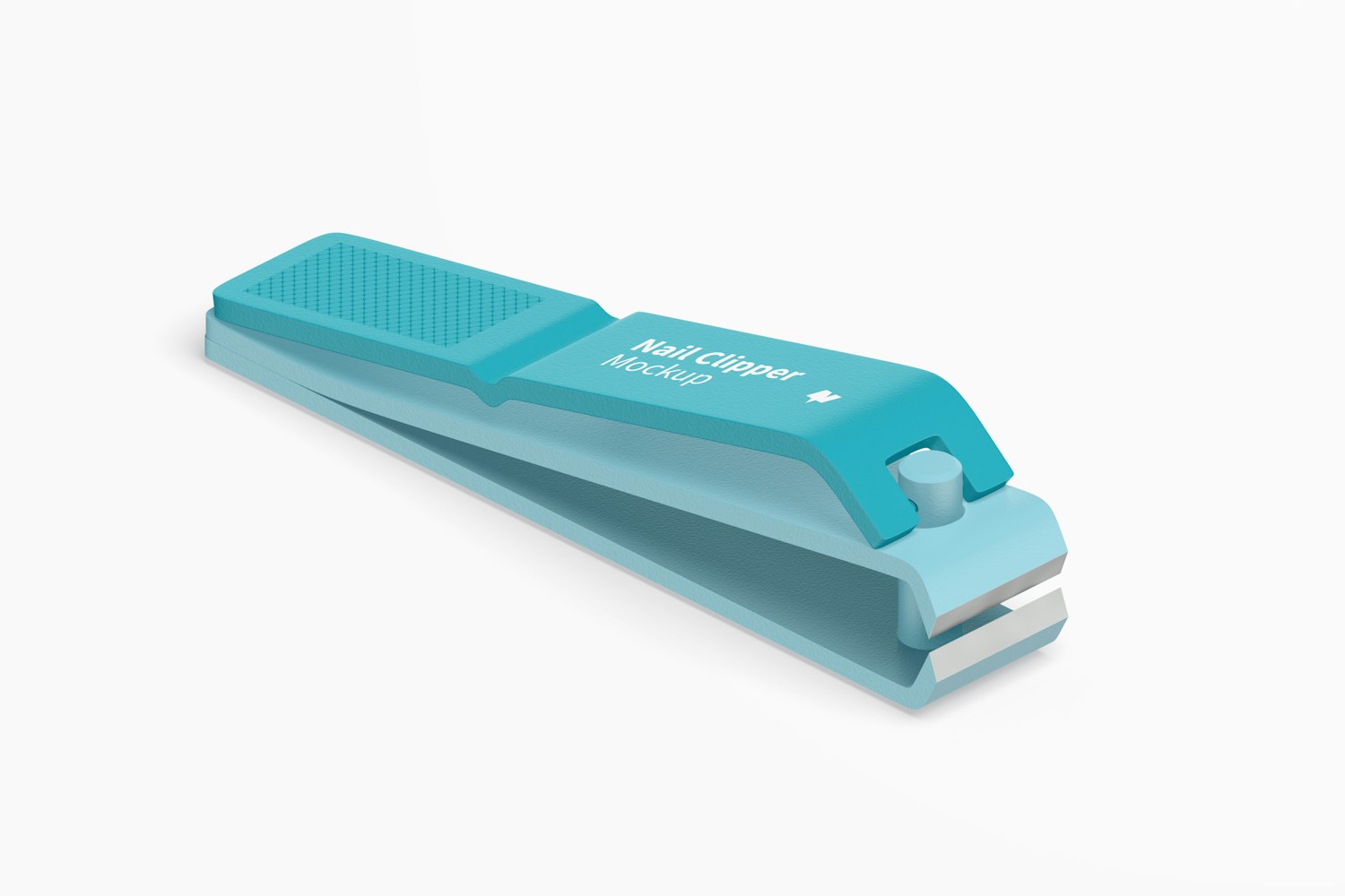 Nail Clipper Mockup, Isometric Left View Nail Clipper Mockup, Isometric Left View