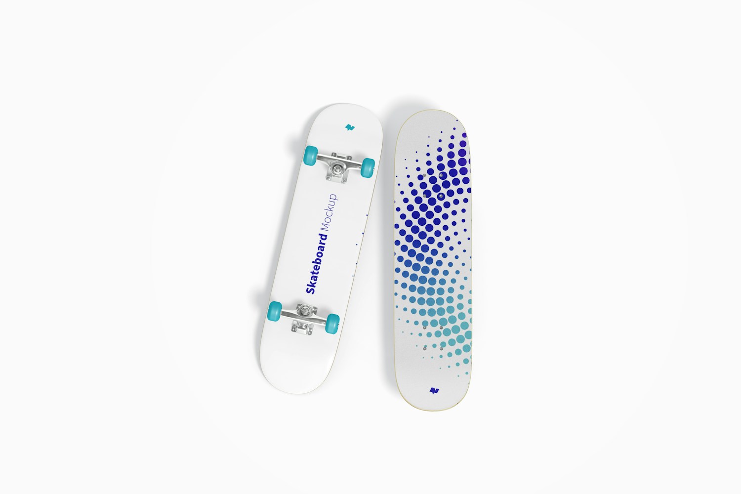 Skateboards Mockup, Top View Skateboards Mockup, Top View