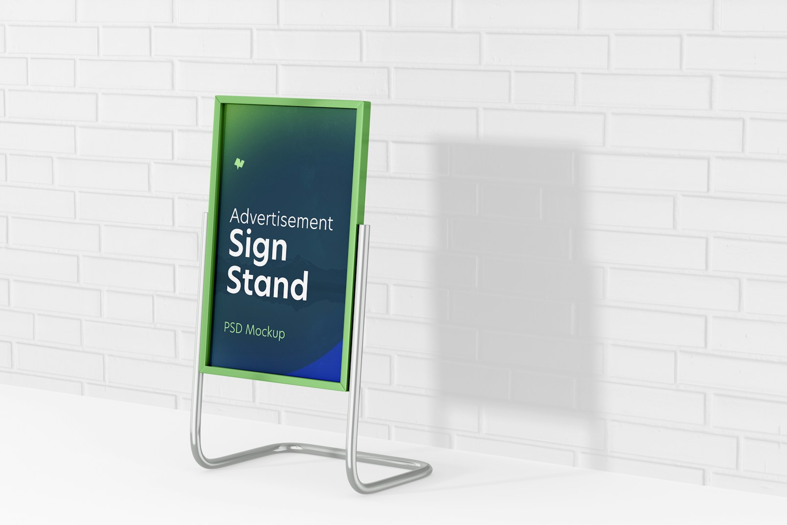 Advertisement Sign Stand Mockup