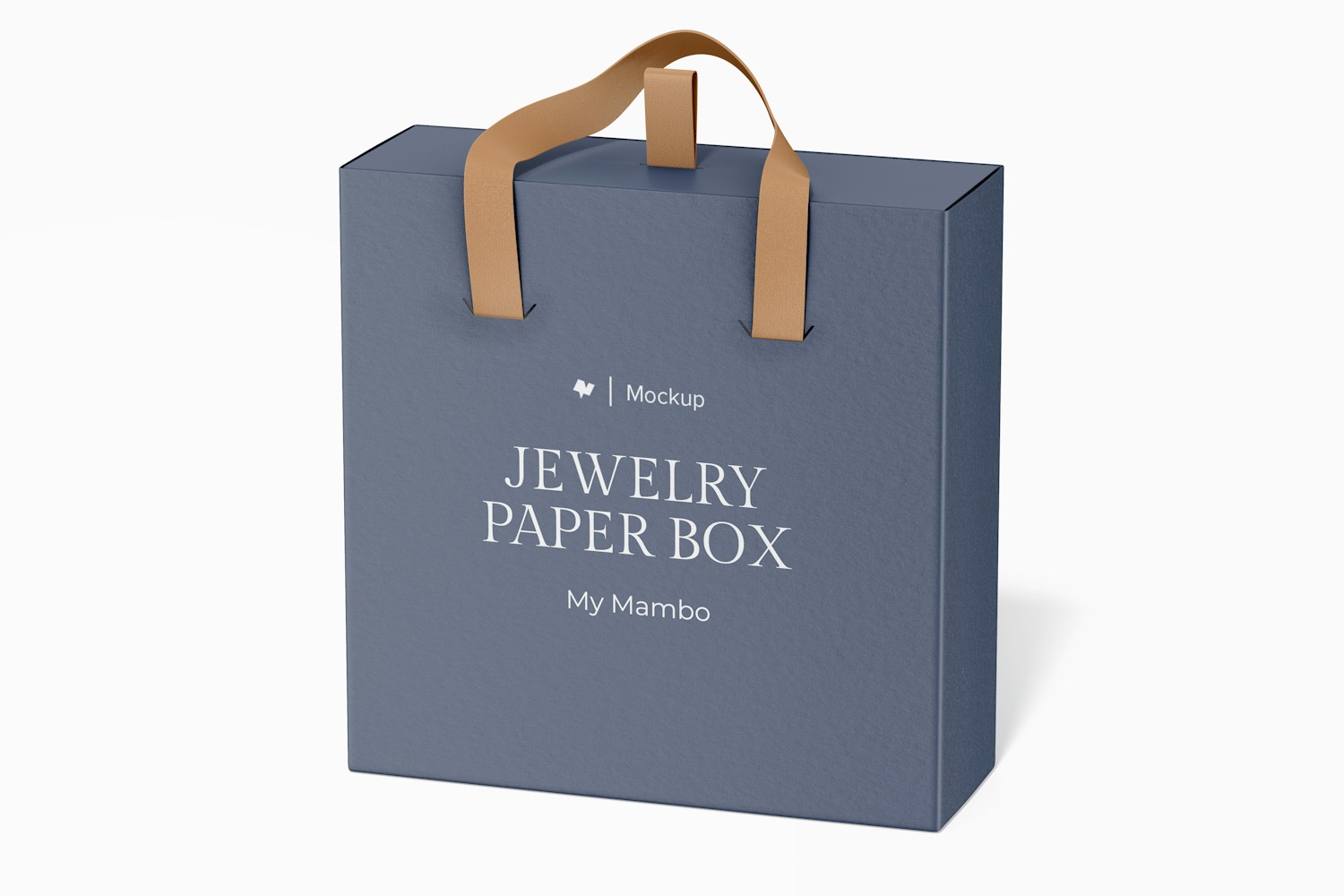 Jewelry Paper Box Mockup, Right View