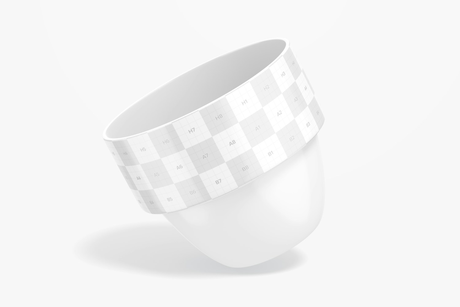 Espresso Cup without Handle Mockup, Leaned