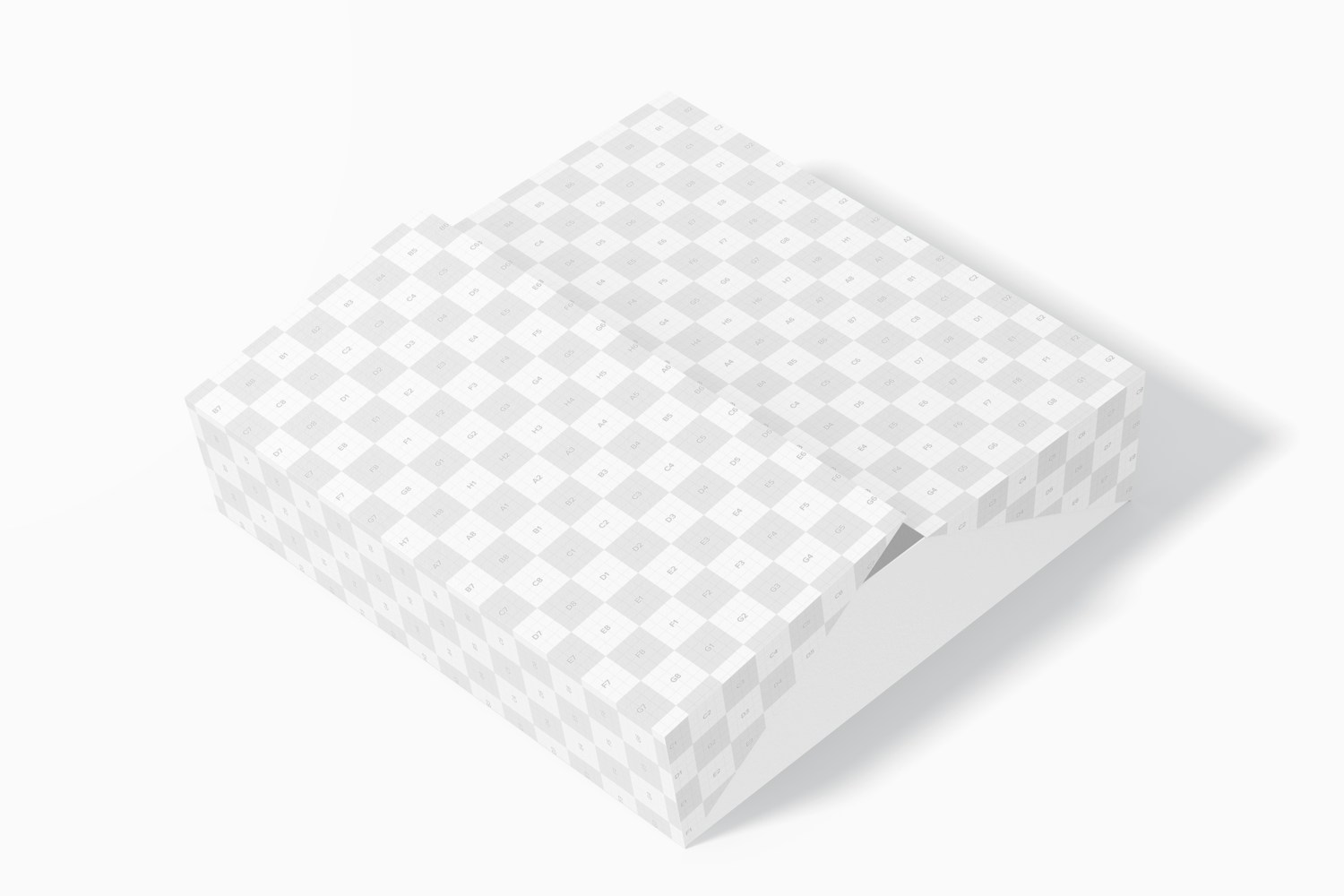 Cosmetic Gift Box Mockup, Side View