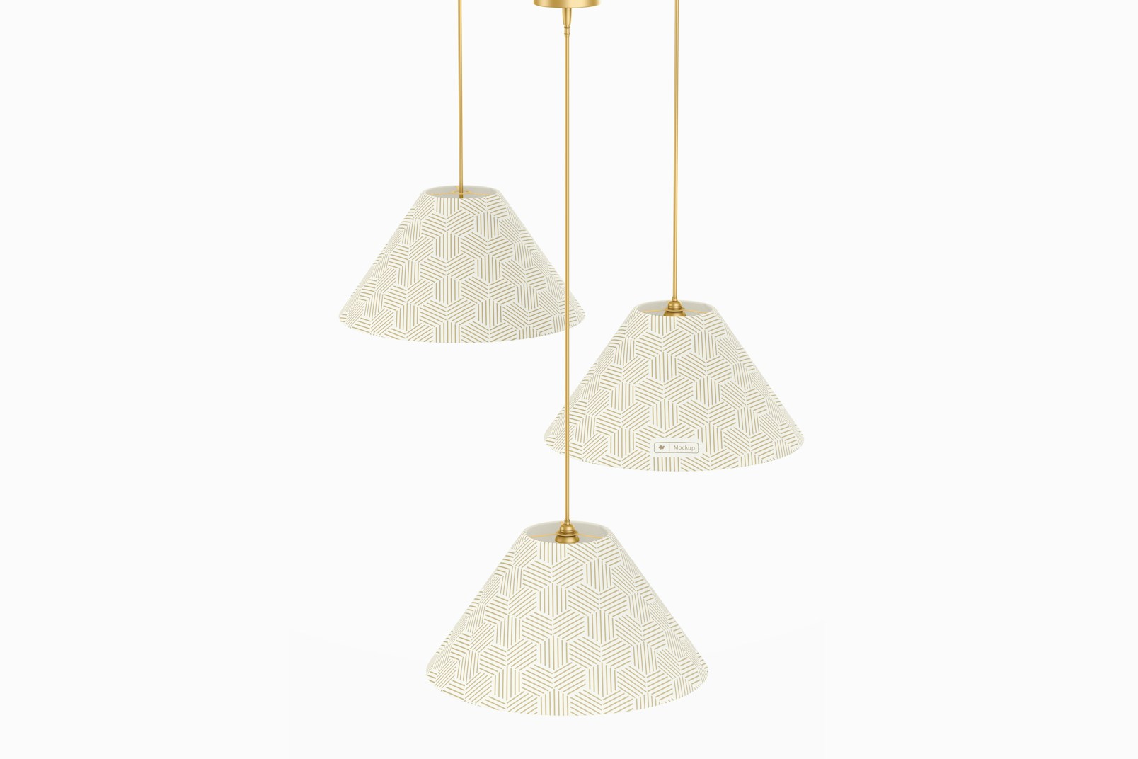 Cone Ceiling Lamps Mockup