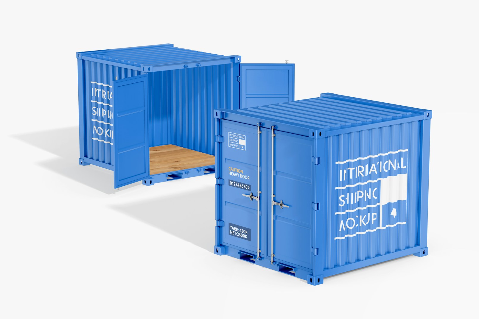 Shipping Containers Mockup