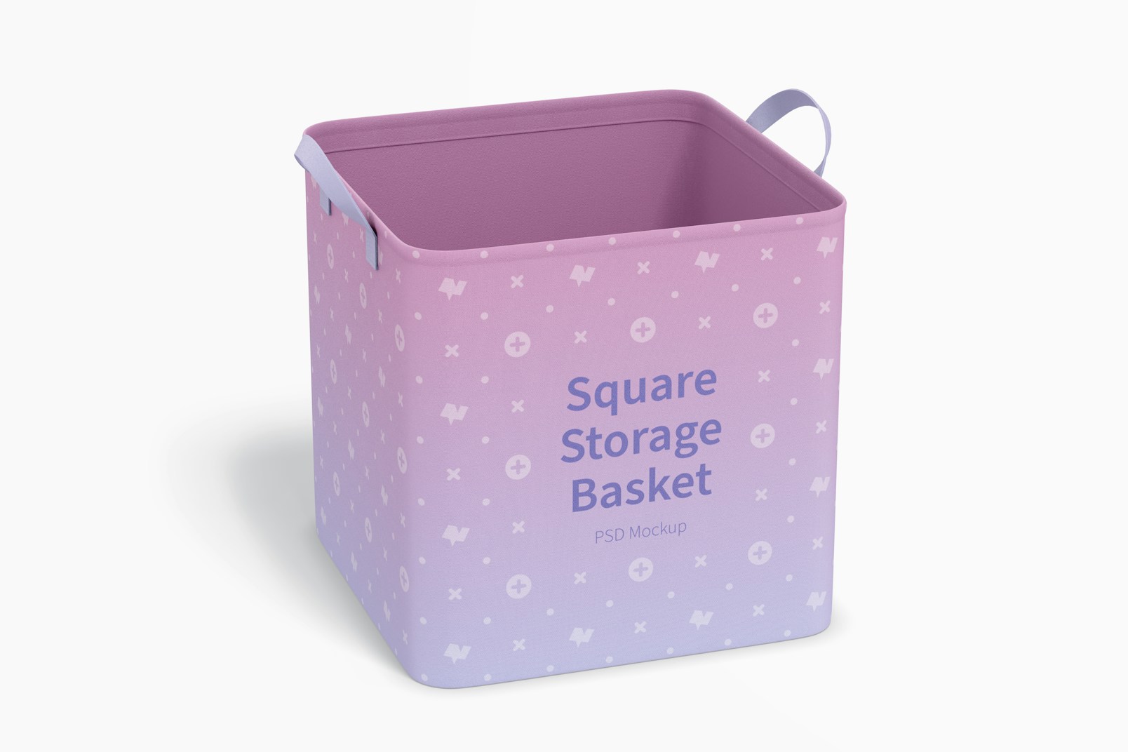Square Storage Basket Mockup