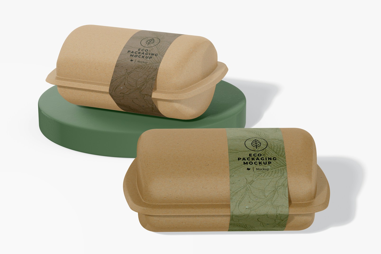 Small Biodegradable Food Packaging Mockup