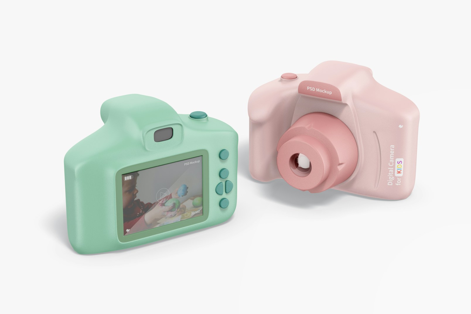 Digital Cameras for Kids Mockup