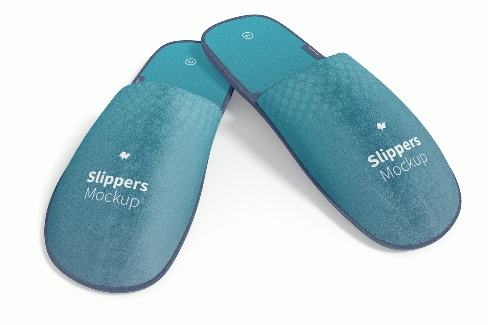 Slippers Mockup, Front View