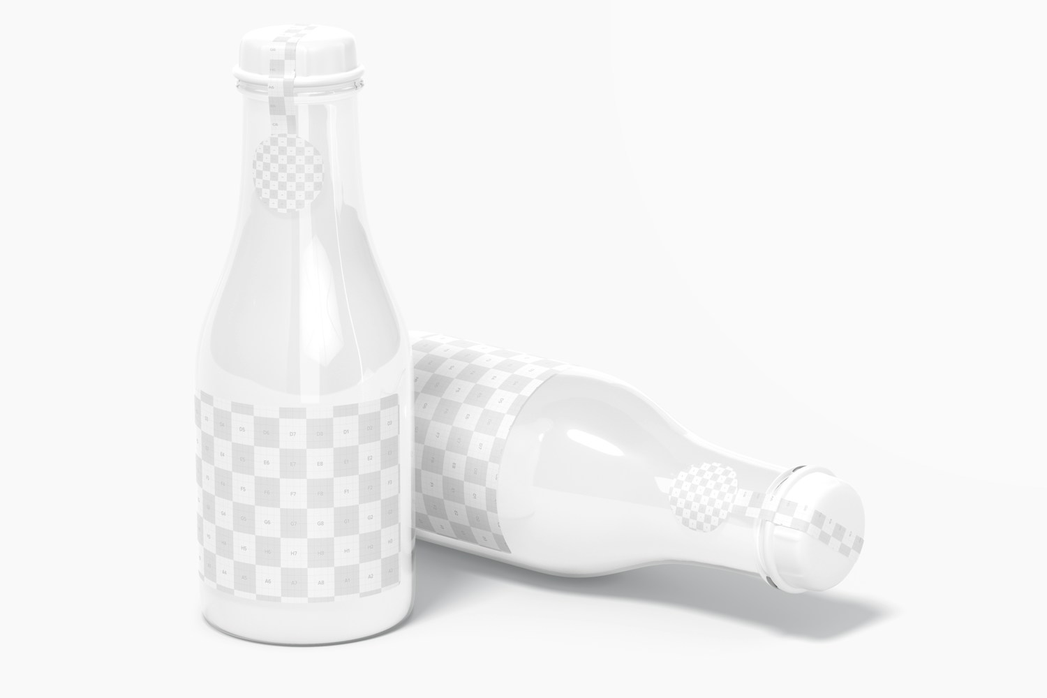 Maqueta de Botellas para Sales de Baño, Caído Maqueta de Botellas para Sales de Baño, Caído