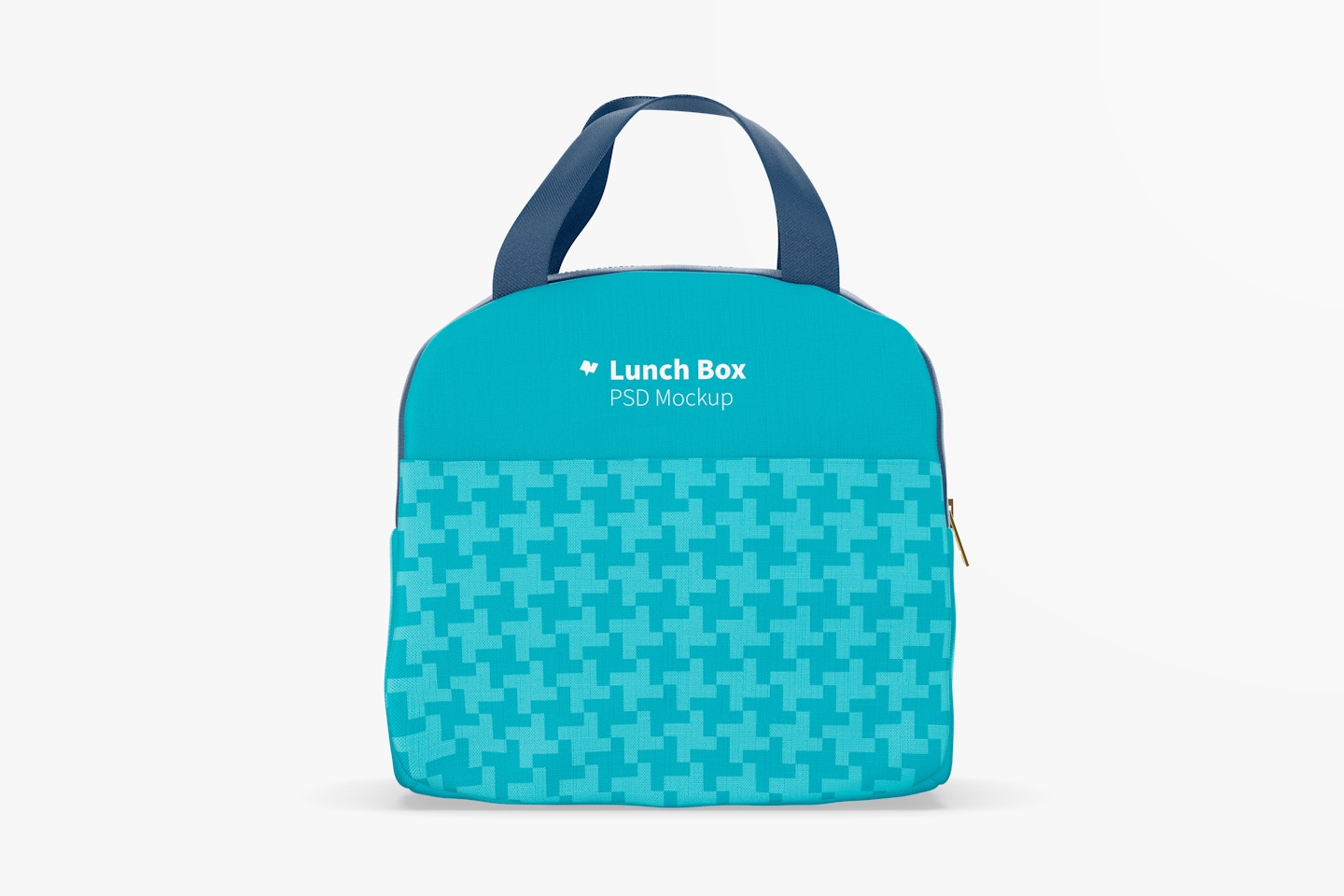 Lunch Bag with Front Pocket Mockup, Front View