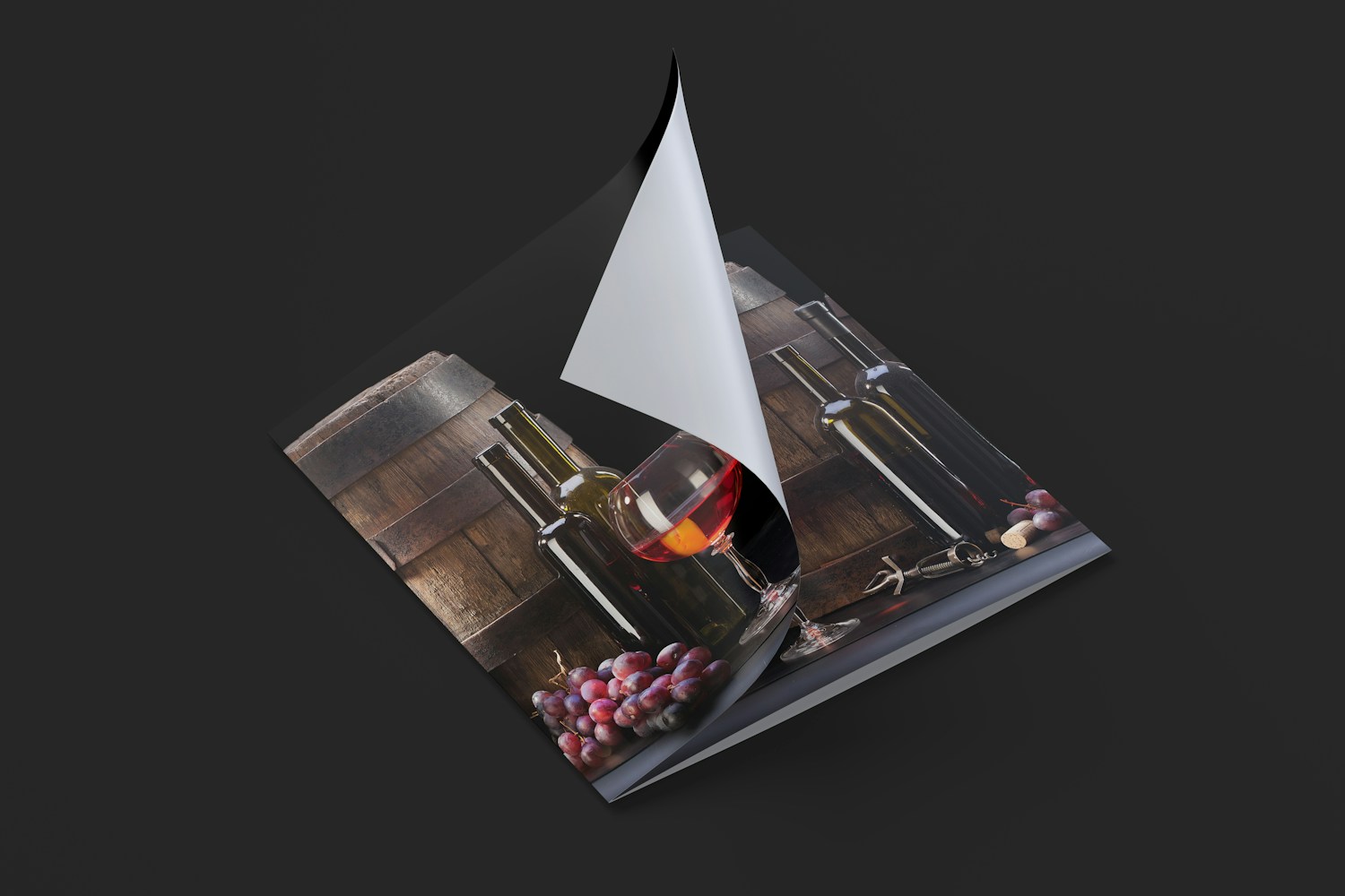 Square Tri-Fold Brochure Mockup 02