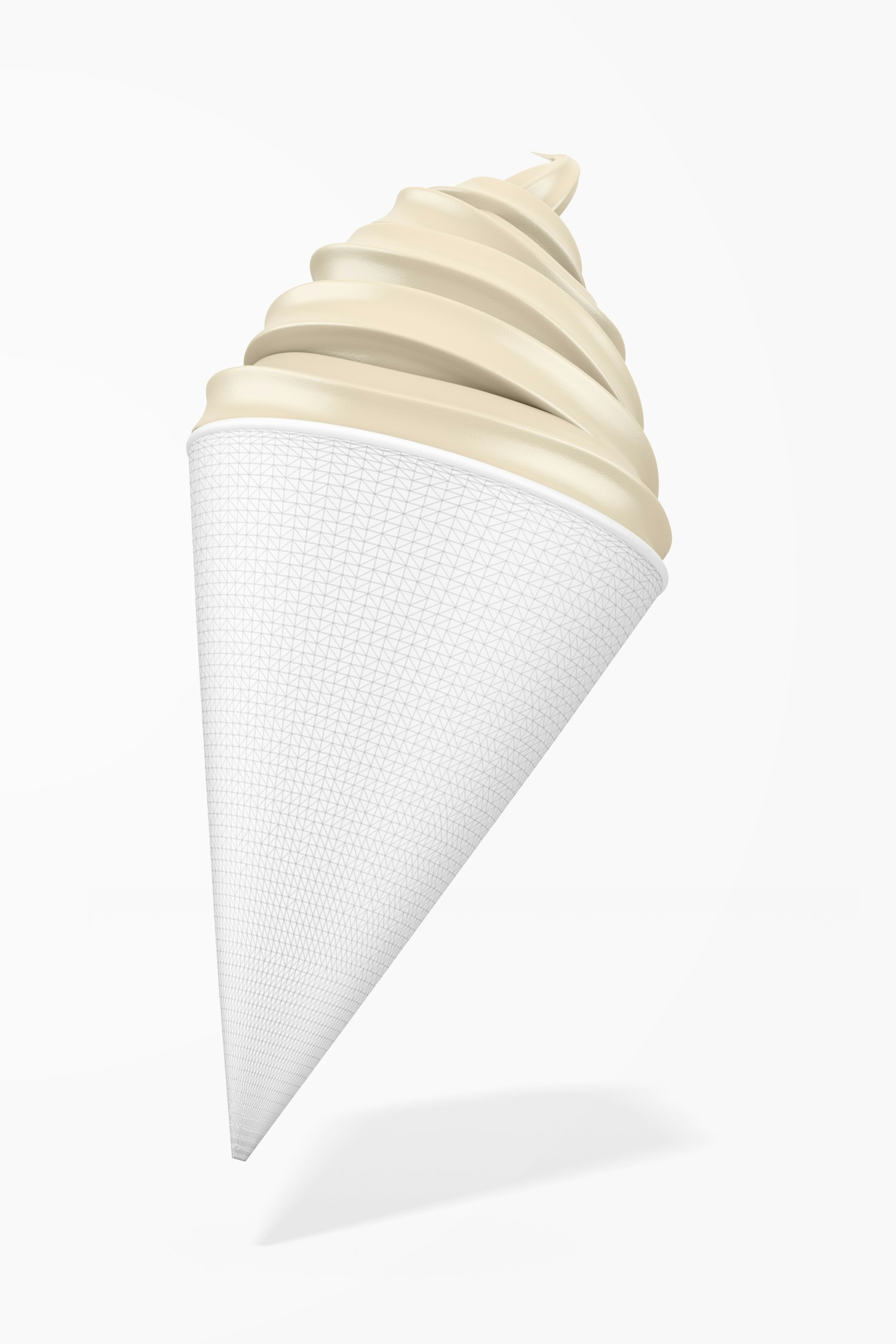 Cone Paper Cup Mockup, Falling