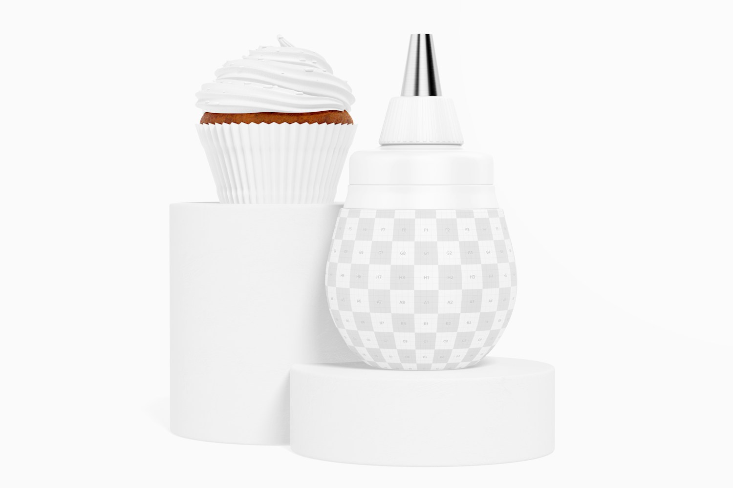 Silicone Frosting Bulb On Surface Mockup Silicone Frosting Bulb On Surface Mockup