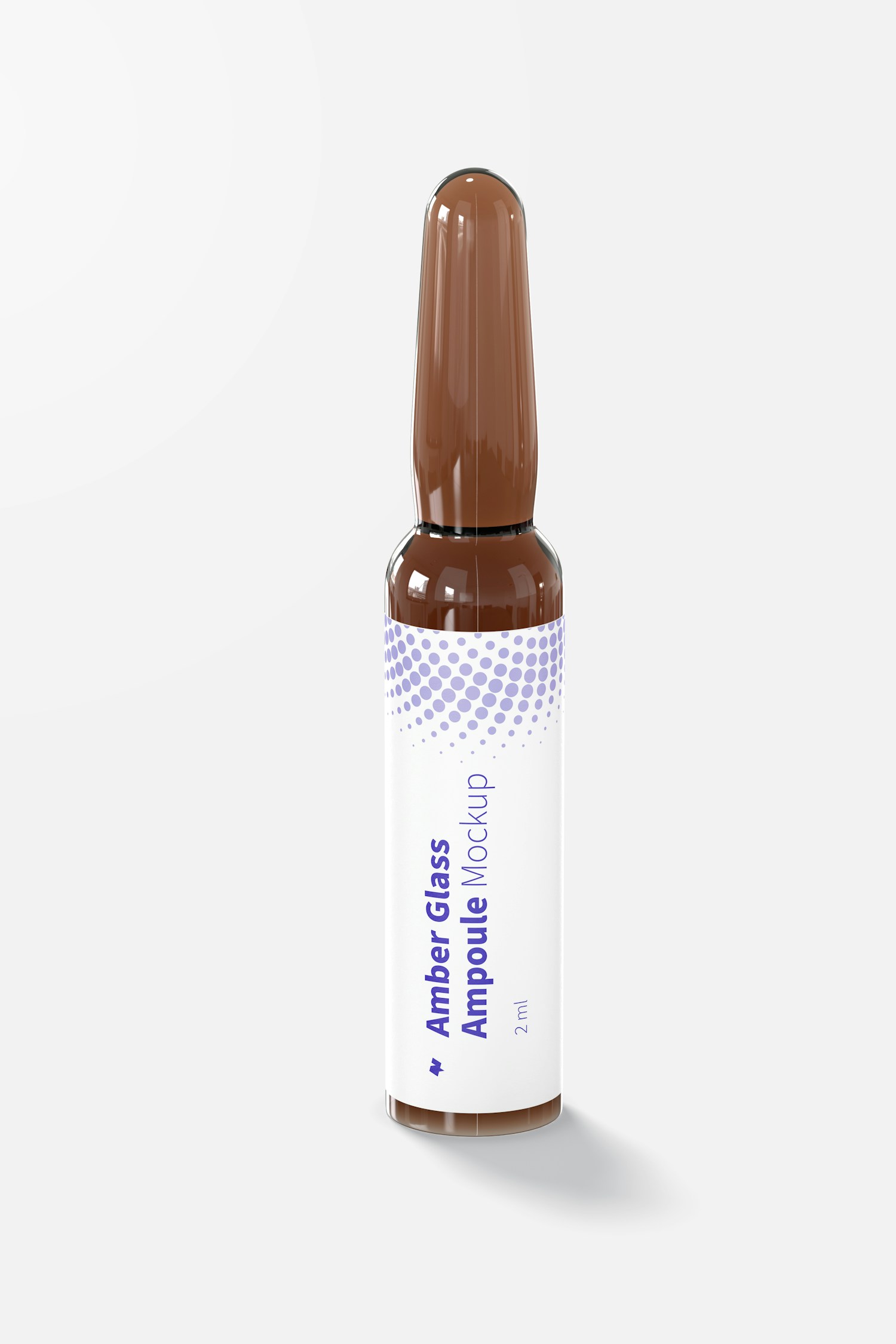 2 ml Amber Glass Ampoule Mockup 2 ml Amber Glass Ampoule Mockup