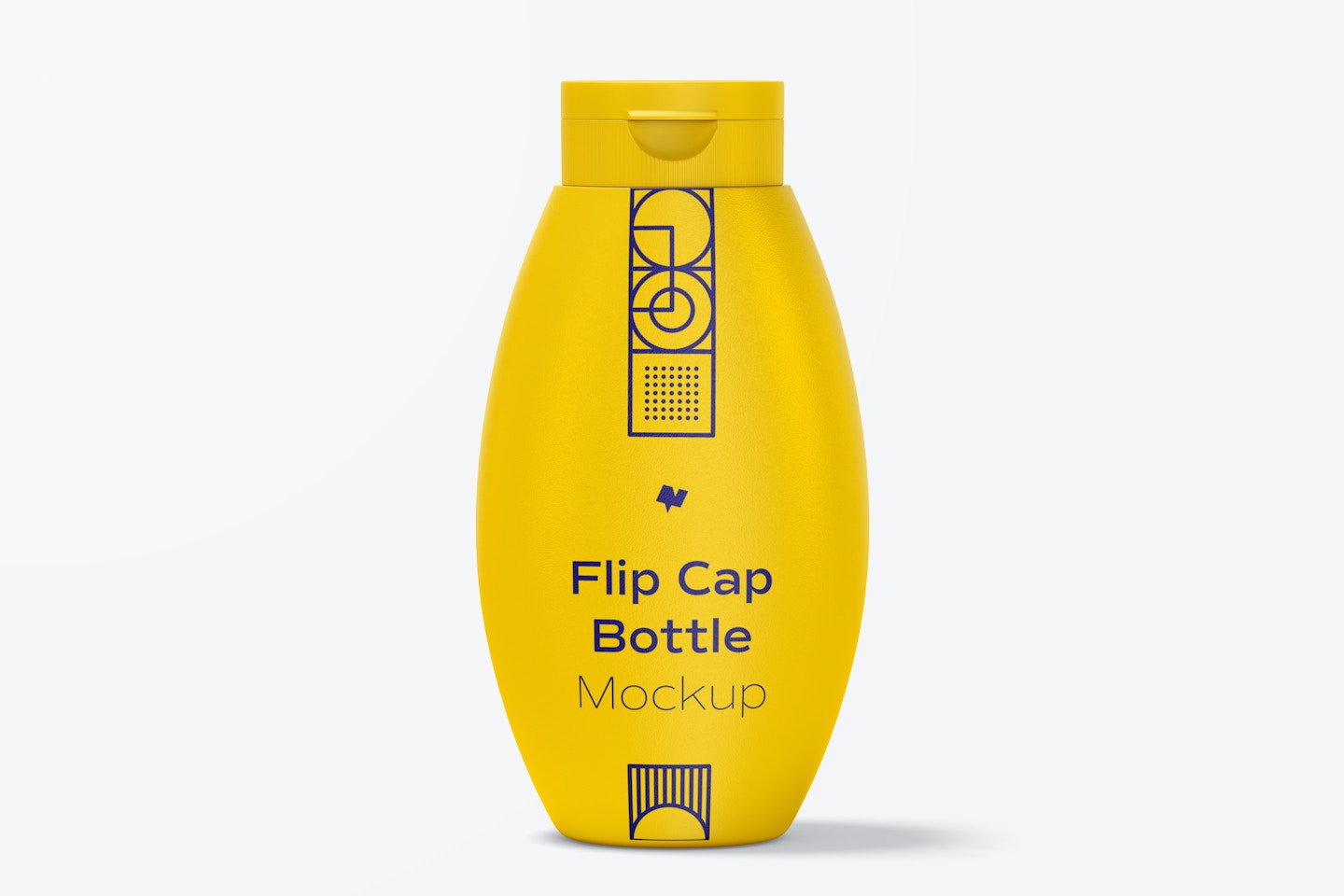 Flip Cap Bottle Mockup