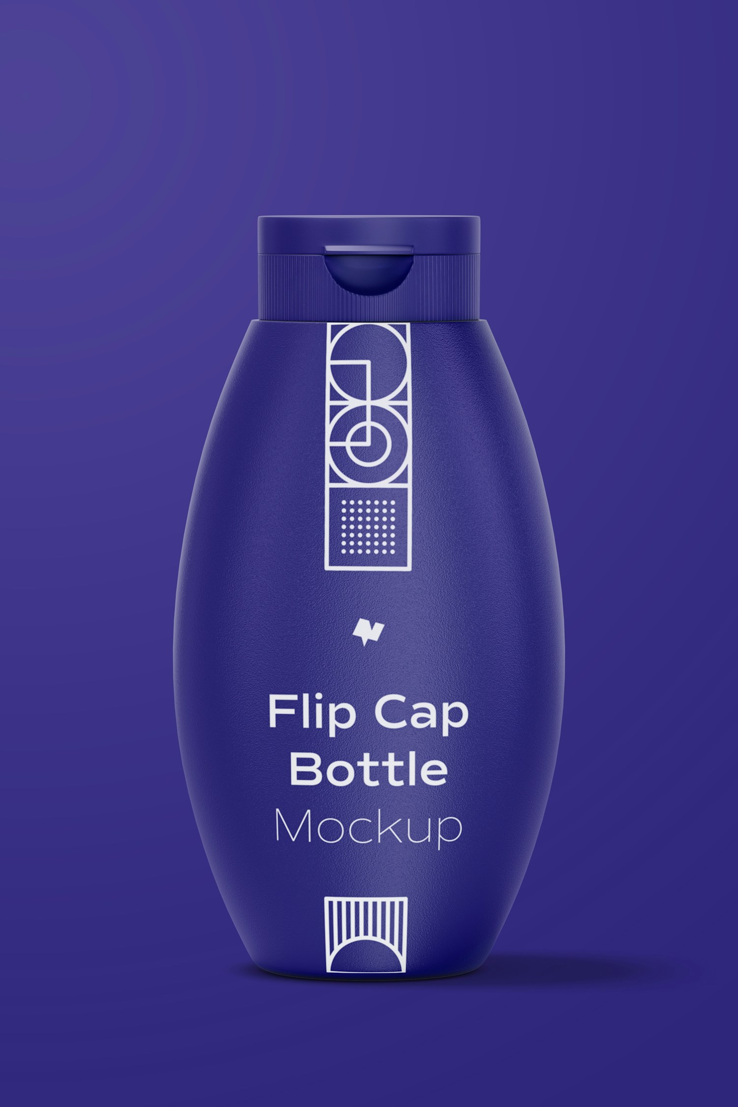 Flip Cap Bottle Mockup