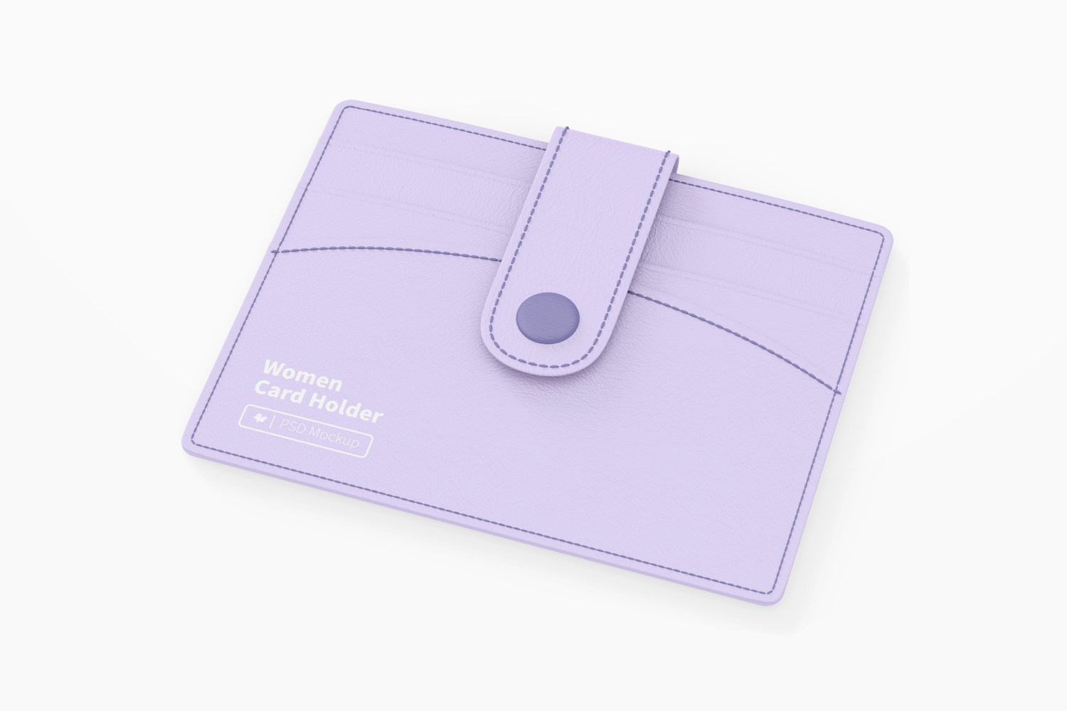 Women Card Holder Mockup, Perspective Women Card Holder Mockup, Perspective