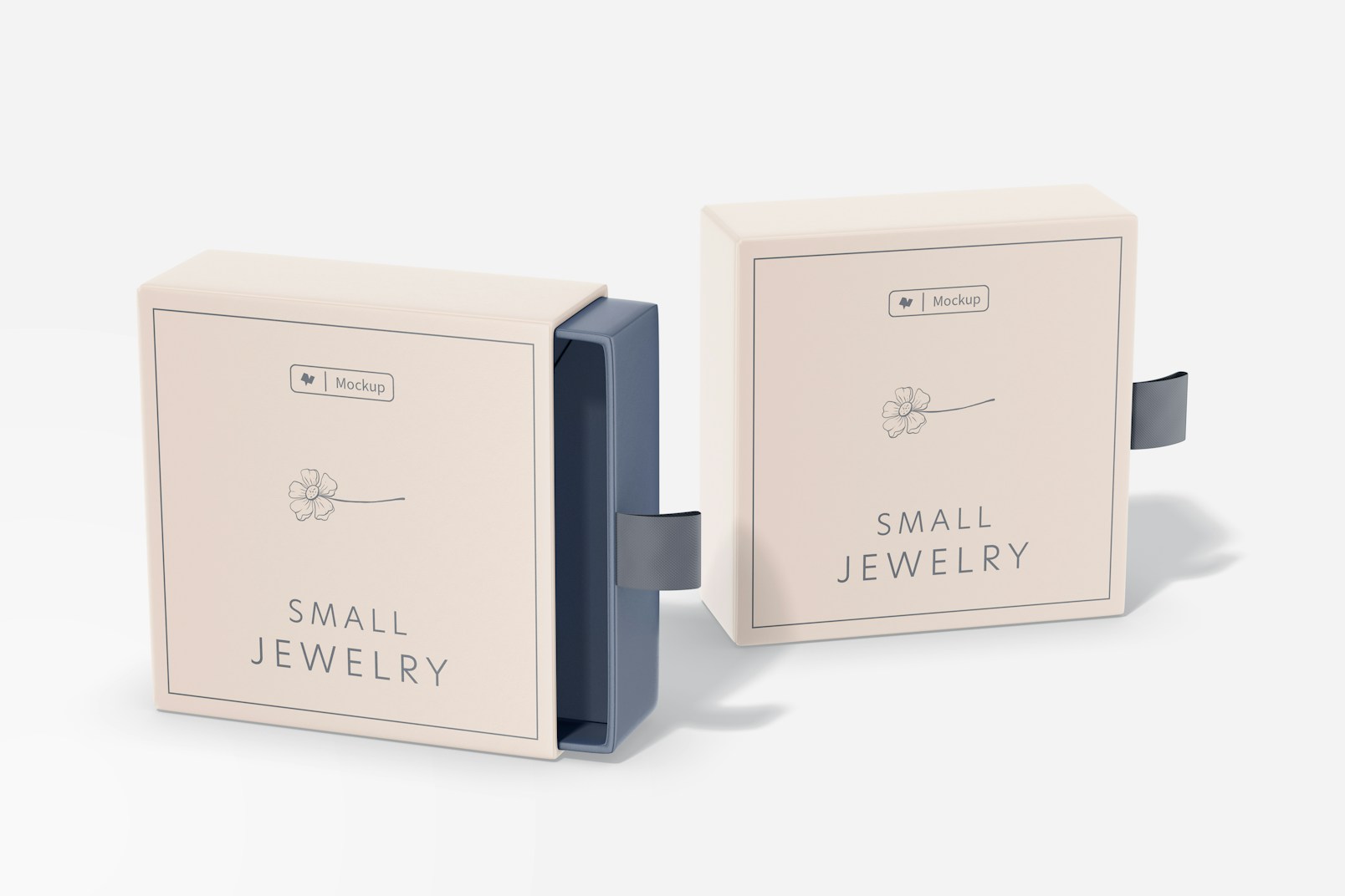 Small Jewelry Paper Boxes Mockup