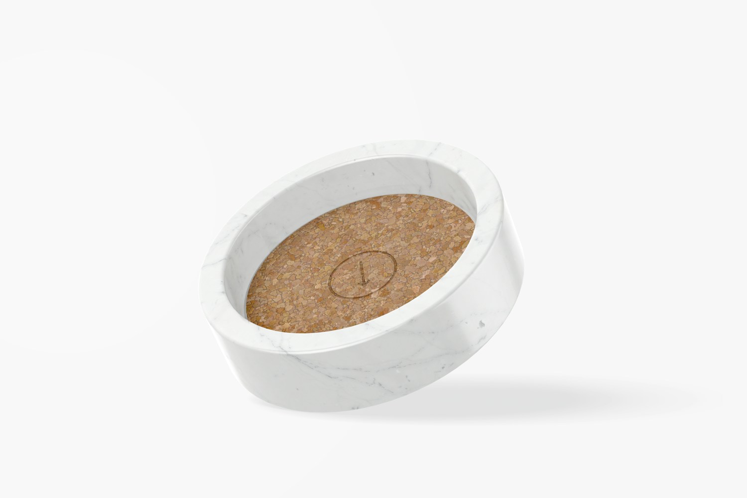 Wine Bottle Coaster Mockup, Leaned Wine Bottle Coaster Mockup, Leaned