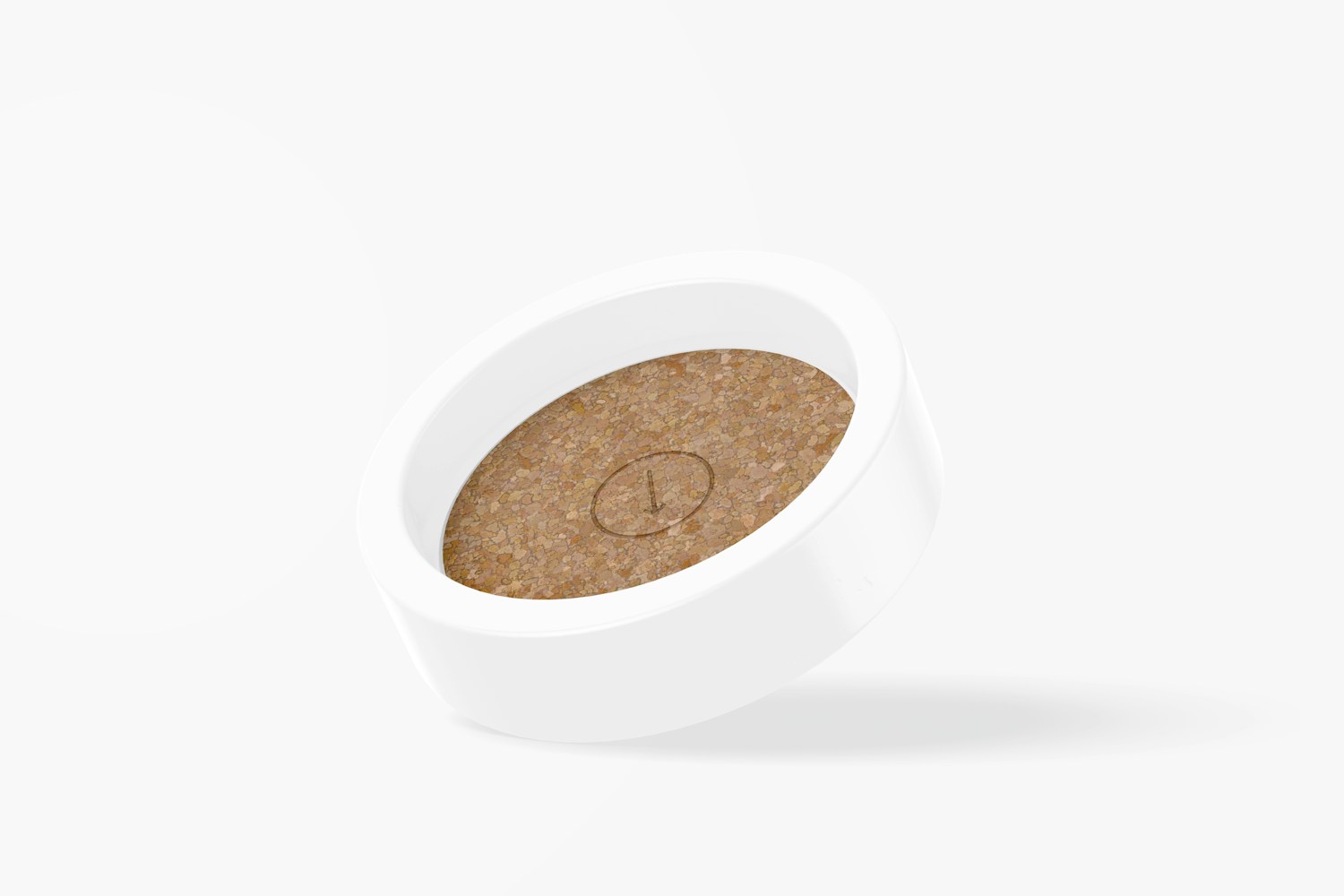 Wine Bottle Coaster Mockup, Leaned Wine Bottle Coaster Mockup, Leaned