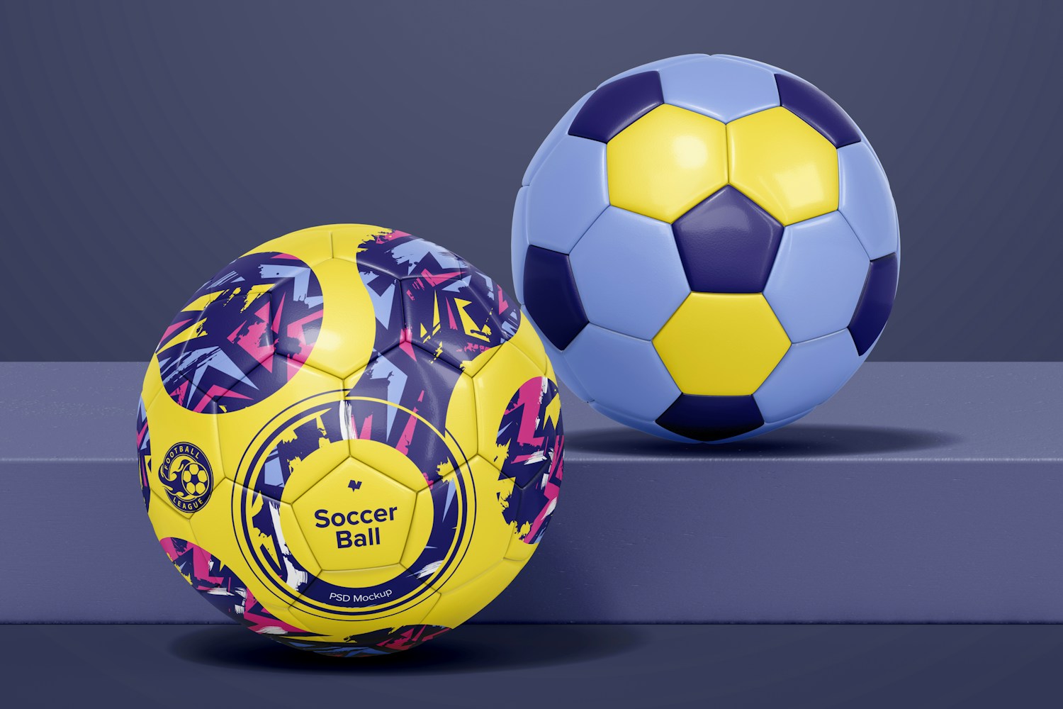 Soccer Balls Mockup