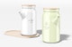 Oil Bottles with Bamboo Tray Mockup, Right and Left View