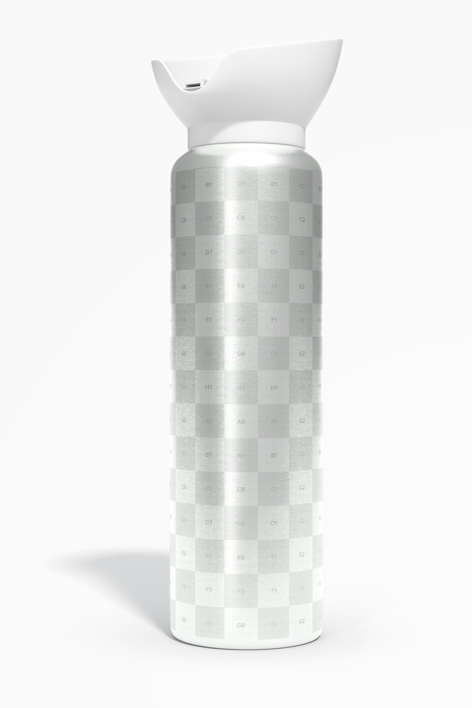 Metallic Oxygen Bottle Mockup