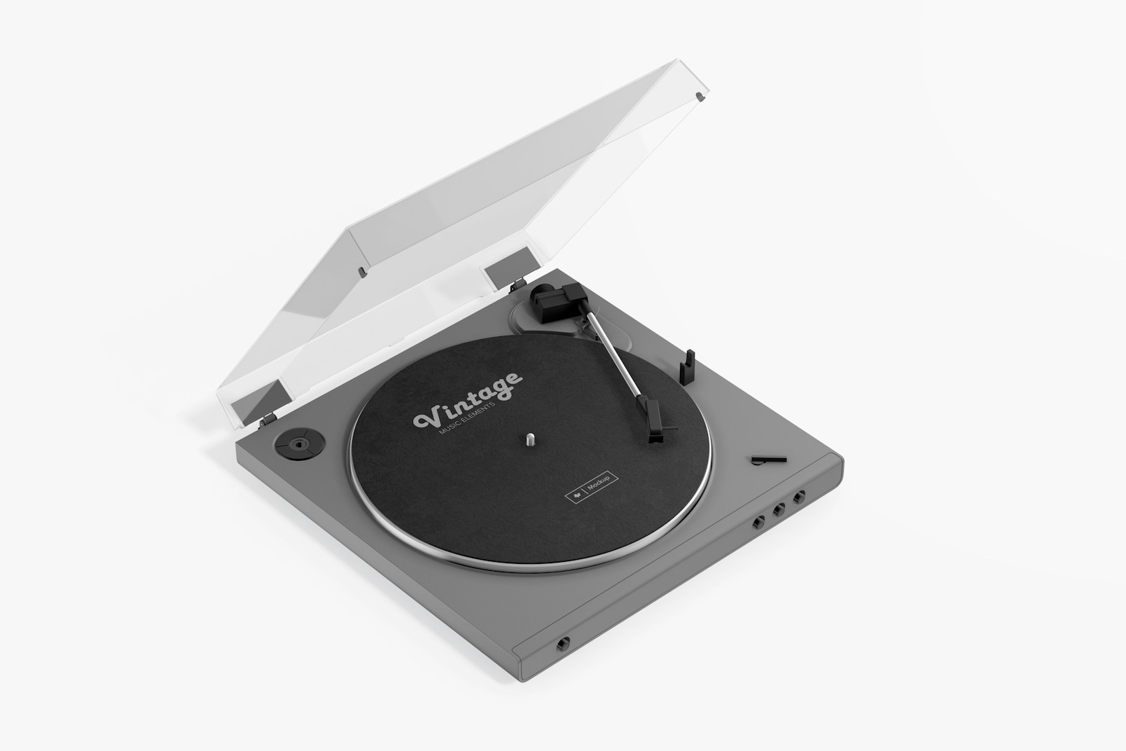 Turntables Mockup, Perspective