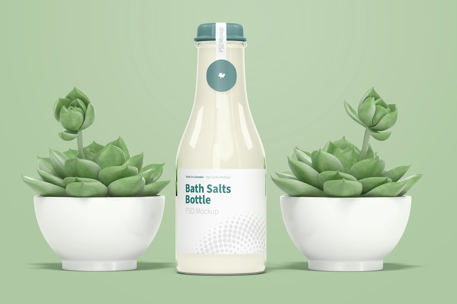 Bath Salts Bottle Mockup