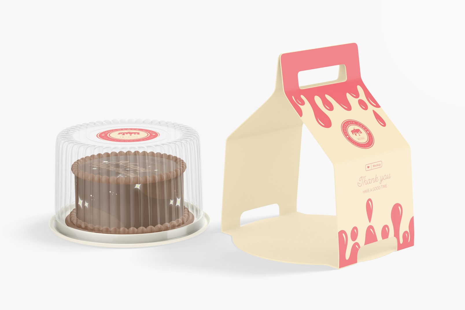 Portable Cake Packaging Mockup