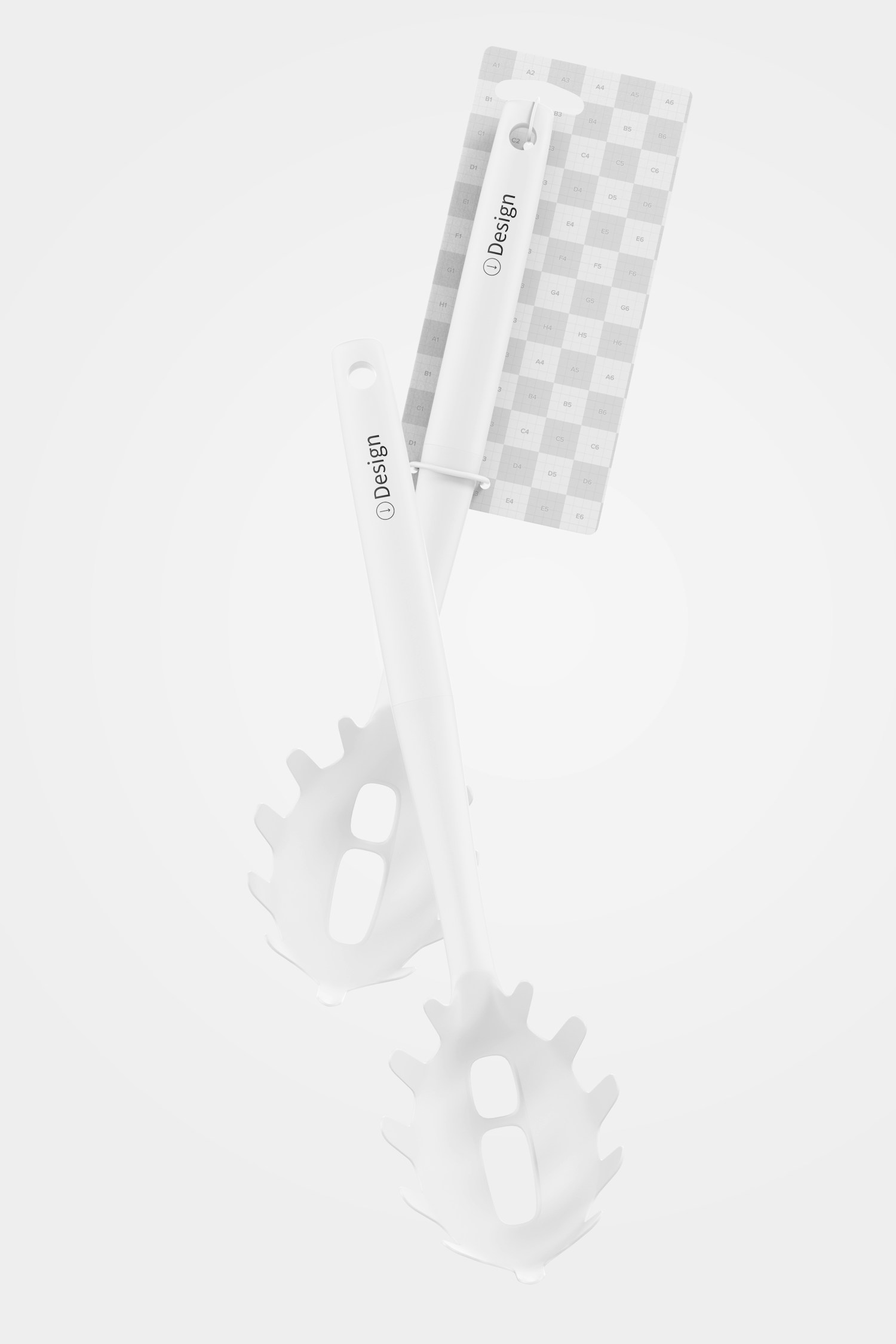Maqueta de Cucharas para Espaguetis Maqueta de Cucharas para Espaguetis