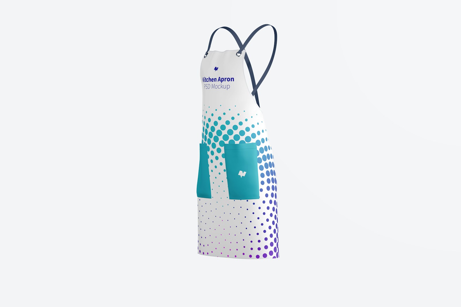 Kitchen Apron Mockup, Right Side View