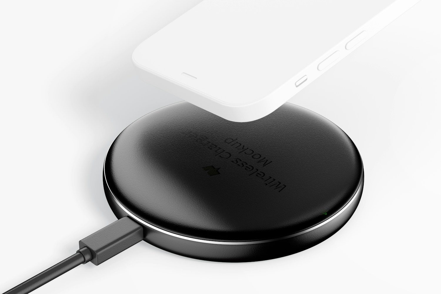 Wireless Charger with Phone Mockup