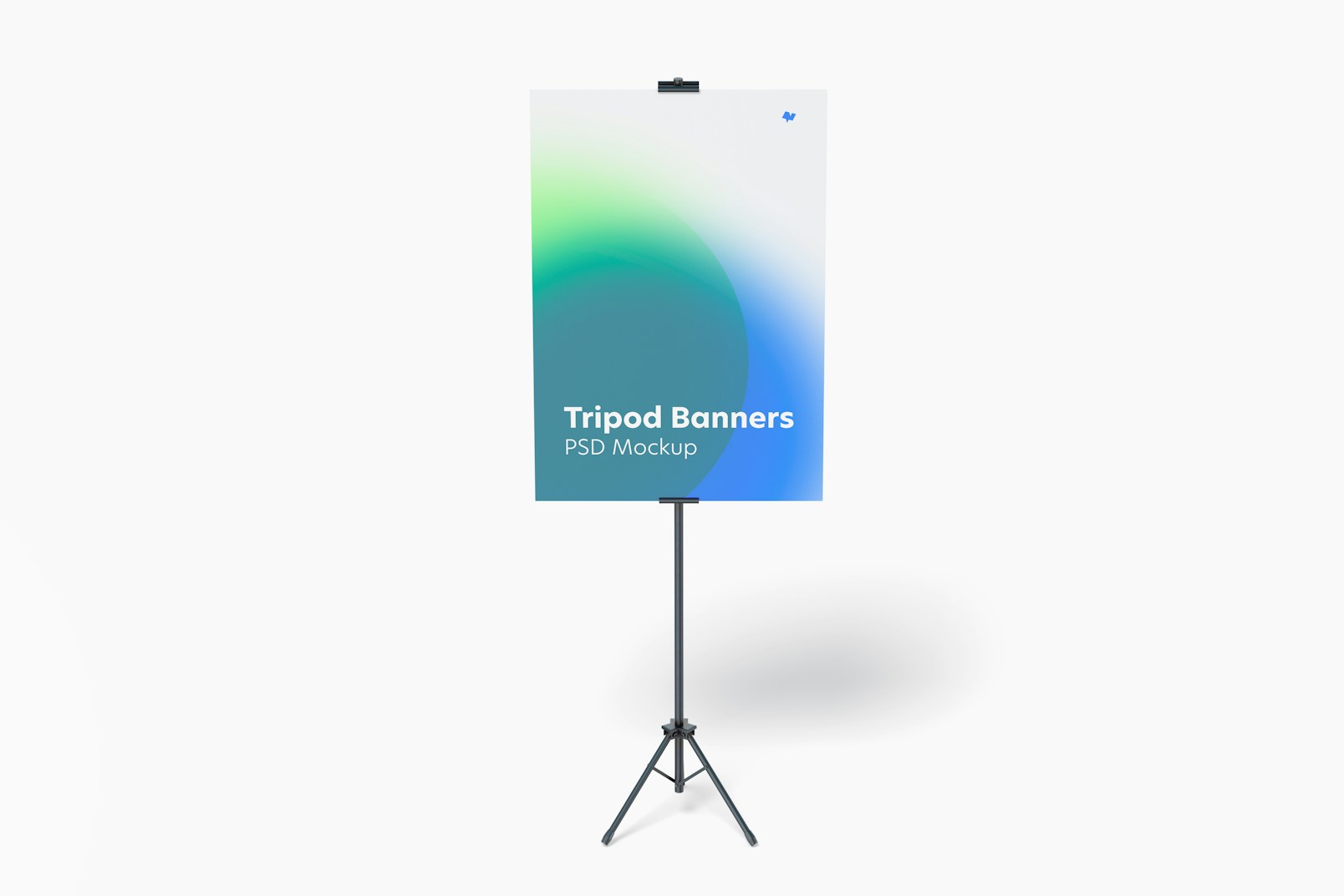 Tripod Banner Mockup, Front View