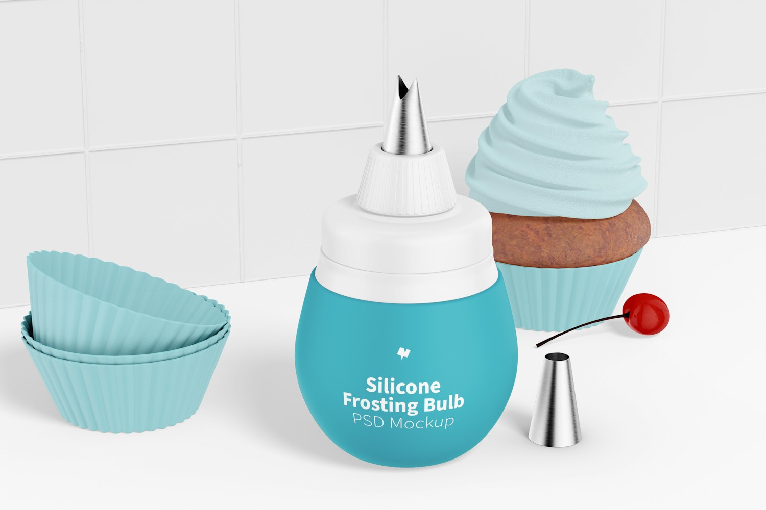 Silicone Frosting Bulb Mockup