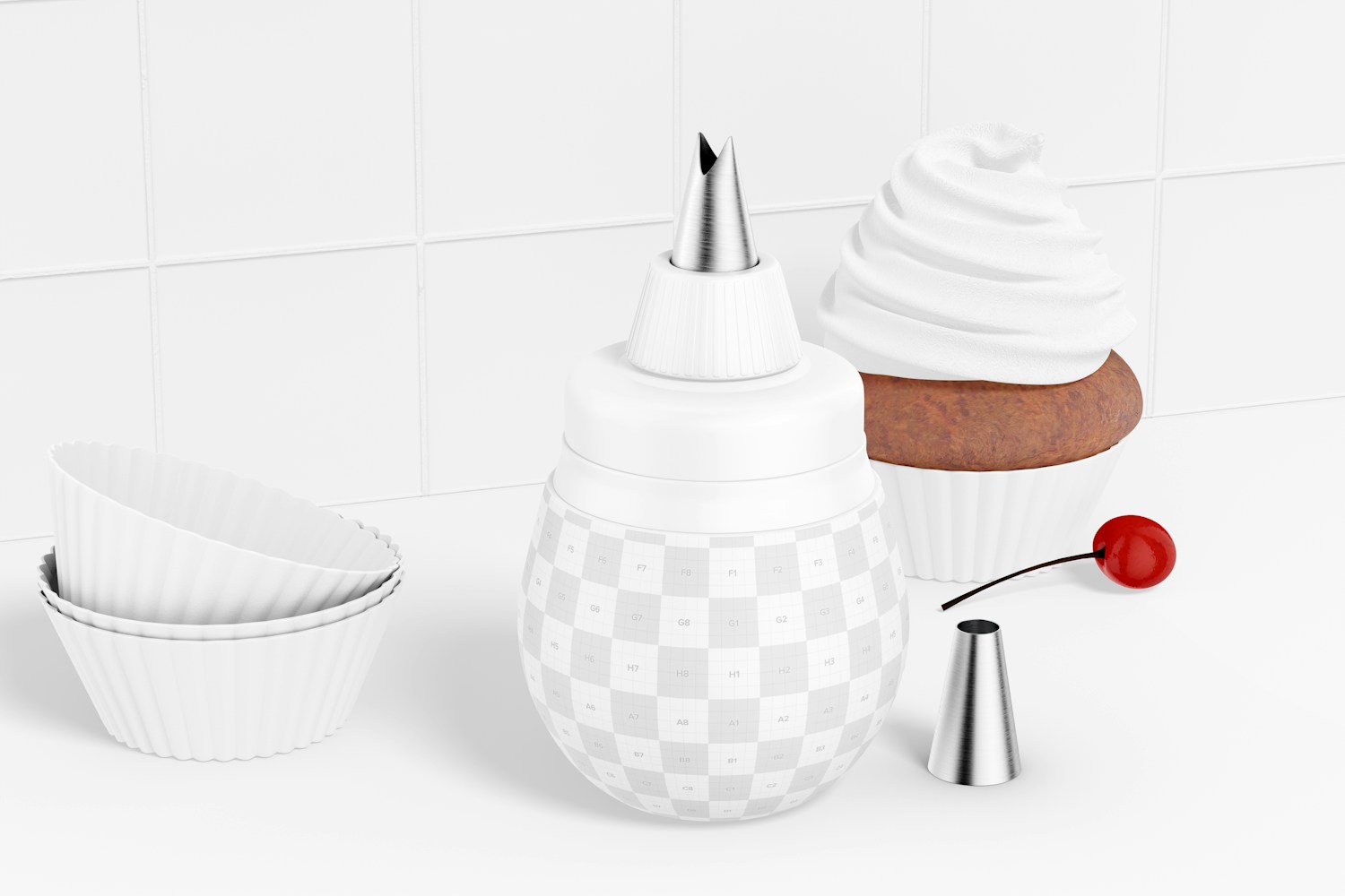 Silicone Frosting Bulb Mockup