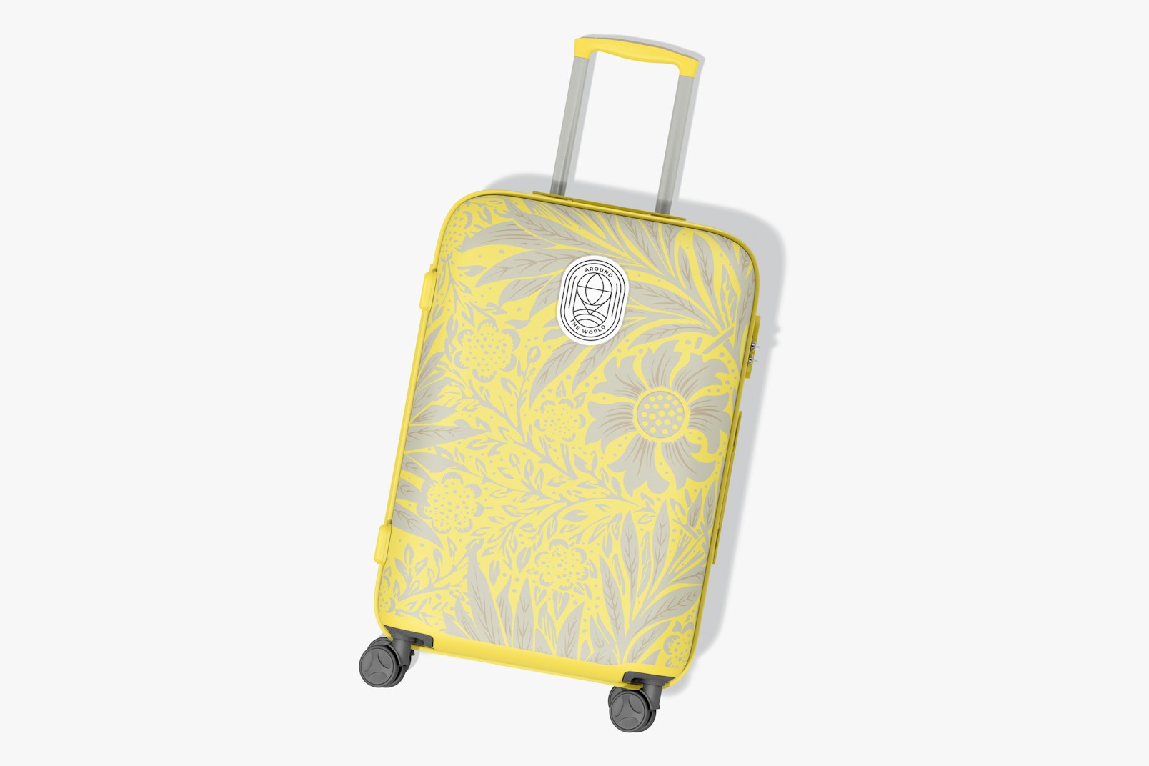 Large Suitcase Mockup, Top View