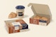 Bread Boxes with Label Mockup, Opened and Closed